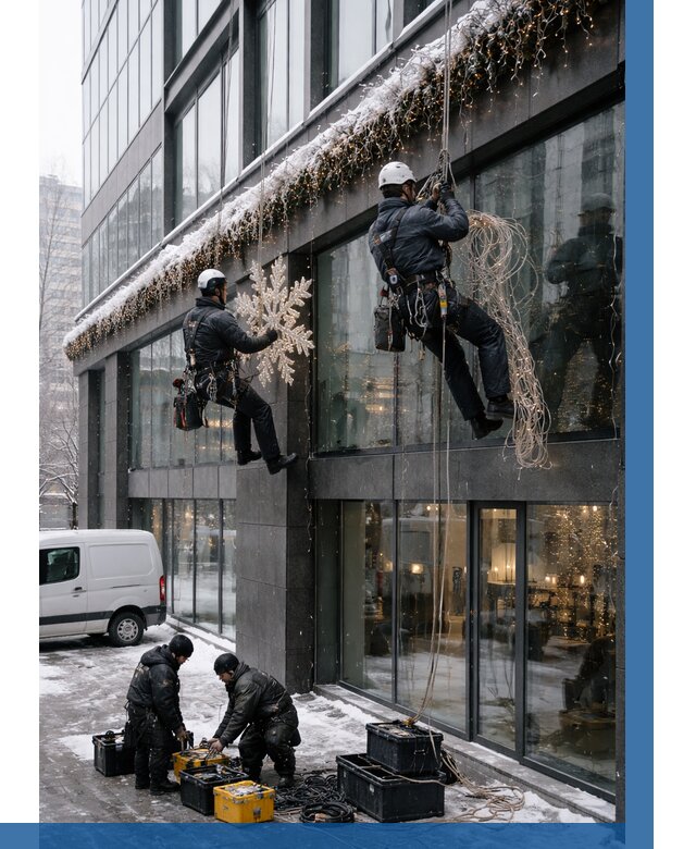 Демонтаж новогоднего оформления в Самаре от 5558 р. | ВЫСОТНИК-Смр