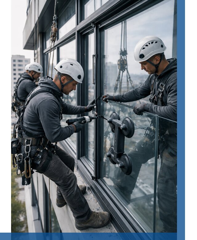 Витражное остекление зданий в Самаре от 3537 р. | ВЫСОТНИК-Смр