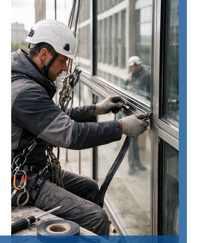 Ремонт витражных конструкций в Самаре от 3537 р. | ВЫСОТНИК-Смр