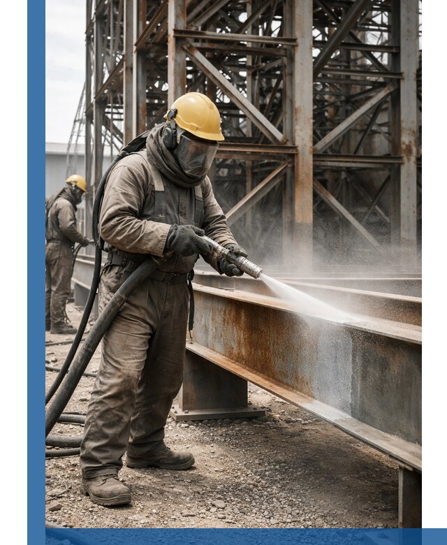 Пескоструйная очистка металлоконструкций в Самаре промышленная