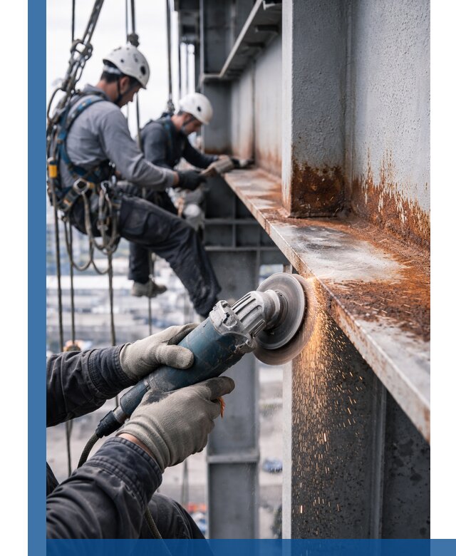 Зачистка металла от ржавчины и подготовка поверхностей в Самаре