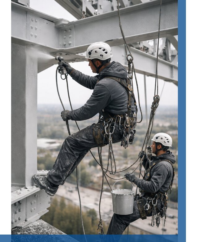Покраска металлоконструкций на высоте в Самаре 354 р |ВЫСОТНИК-Смр