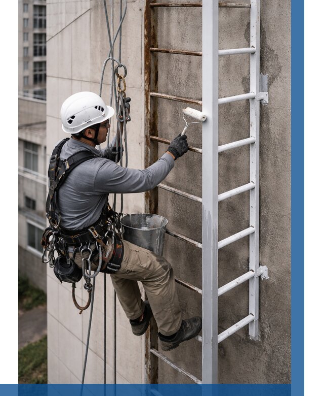 Покраска пожарных лестниц в Самаре от 4548 р. | ВЫСОТНИК-Смр