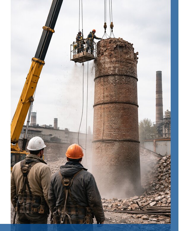 Демонтаж дымовой трубы в Самаре от 90954 р. | ВЫСОТНИК-Смр, смета