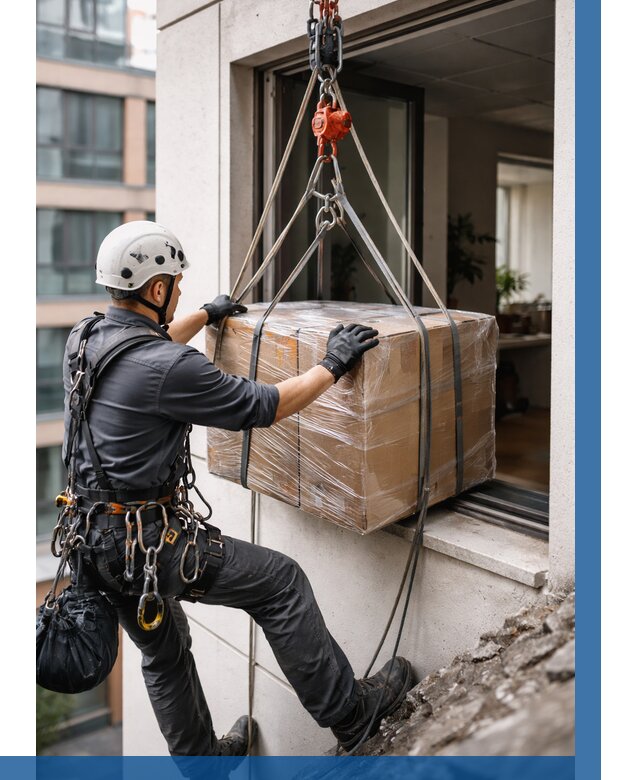 Подъем груза через окно в Самаре от 4548 р. | ВЫСОТНИК-Смр