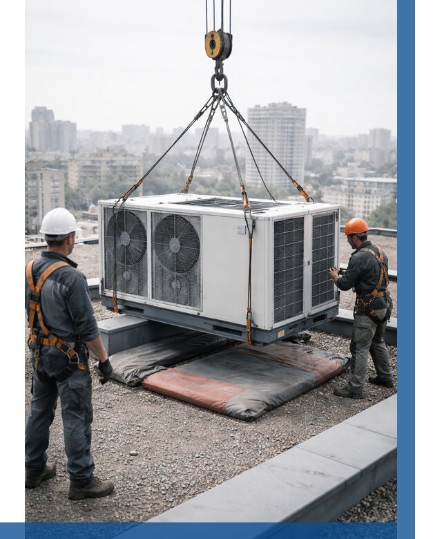 Подъем груза на крышу в Самаре от 5053 р. | ВЫСОТНИК-Смр заказать