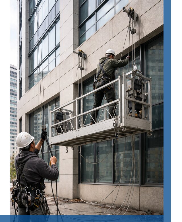 Монтаж и подъем фасадной люльки в Самаре от 12127 р. | ВЫСОТНИК-Смр