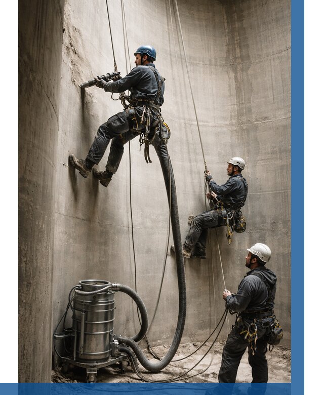 Зачистка силосов в Самаре от 4548 р. Договор и смета ВЫСОТНИК-Смр