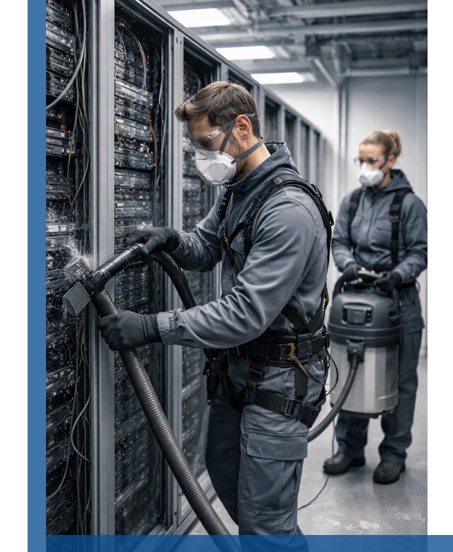 Обеспыливание серверной комнаты в Самаре, профессиональная очистка