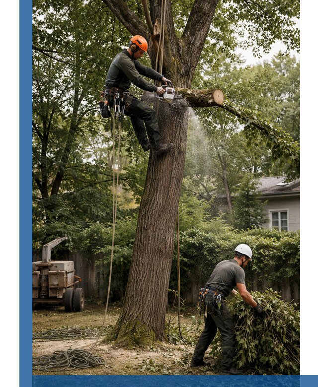 Кронирование деревьев в Самаре, безопасная высотная обрезка