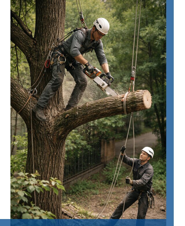 Спил деревьев альпинистами в Самаре от 8085 р. | ВЫСОТНИК-Смр