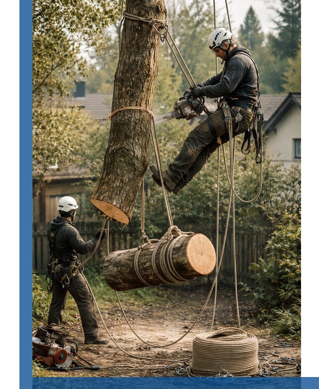 Валка деревьев частями в Самаре, безопасно и аккуратно