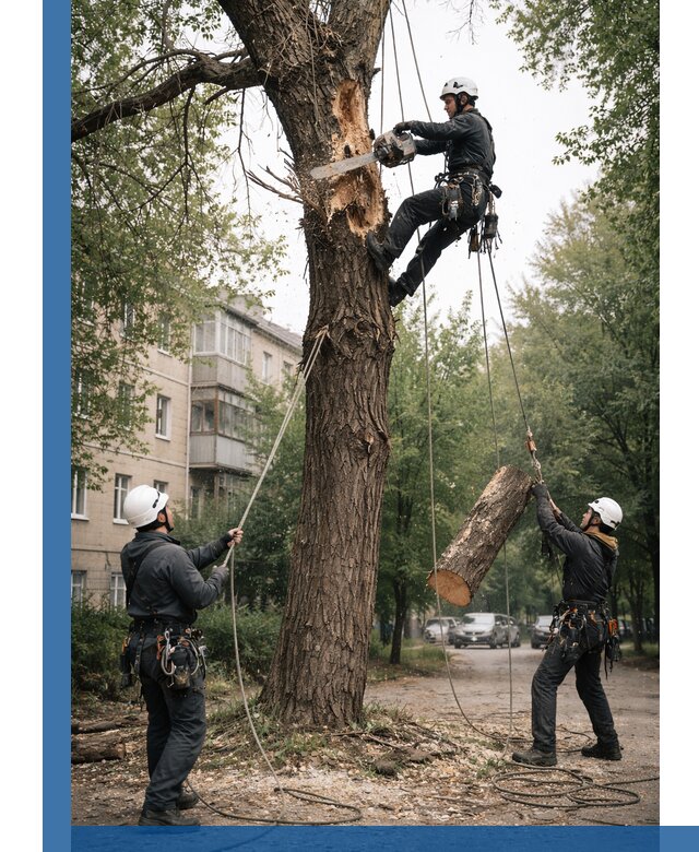 Срочное удаление аварийных деревьев в Самаре с гарантией безопасности