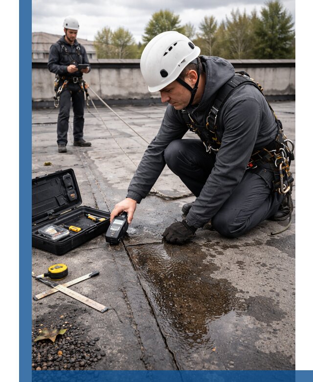 Обследование кровли на протечки и выявление дефектов в Самаре