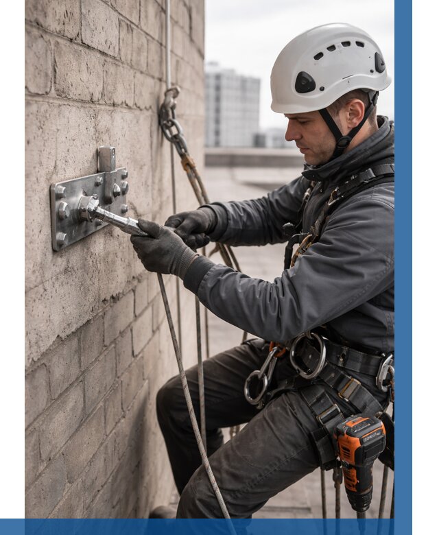 Установка анкерных точек в Самаре от 3537 р. | ВЫСОТНИК-Смр