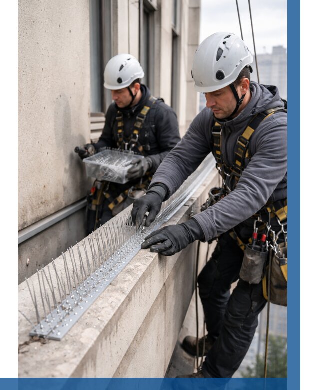 Установка шипов от птиц в Самаре от 859 р. | ВЫСОТНИК-Смр